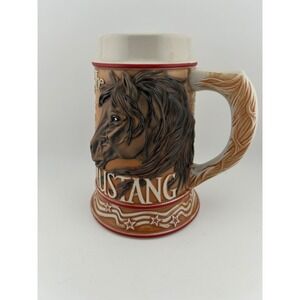 AVON American‎ Animal Stein "Mustang" Ceramic Collectible Mug